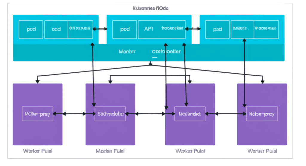 Kubernetes cluster diagram