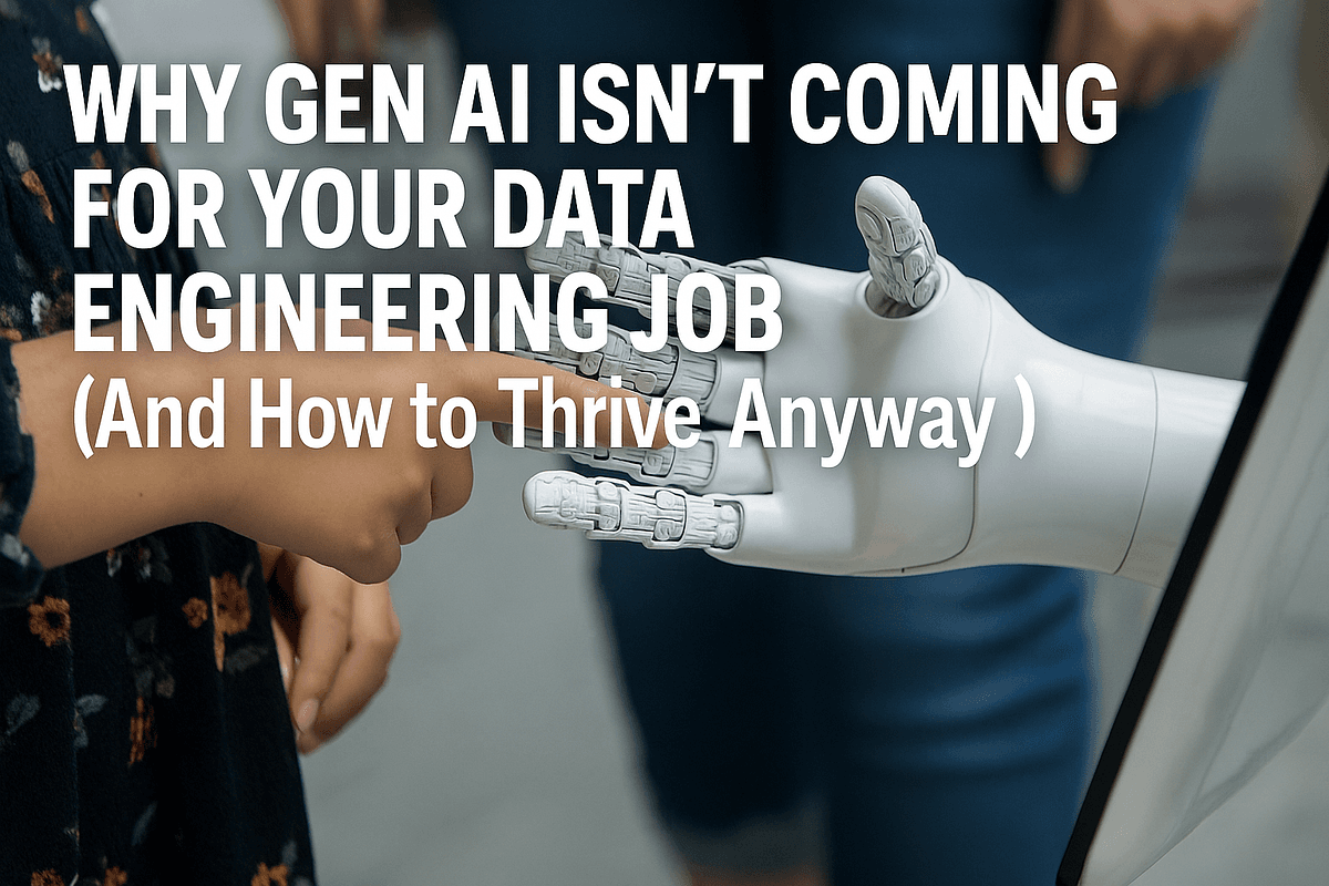Why Gen AI Isn’t Coming for Your Data Engineering Job (And How to Thrive Anyway)
